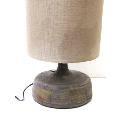 Lampa stołowa drewniana 63cm